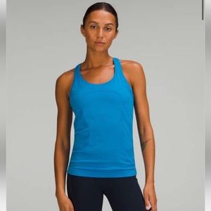 POOLSIDE BLUE LULU SWIFTLY TECH TANK LIKE NEW